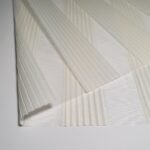 Dar Plise Zebra Perde - Krem - Görsel 2