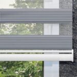 Geniş Plise Zebra Perde - Gri