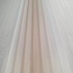 Beyaz Çerçeve Zebra Perde - Beyaz Pembe