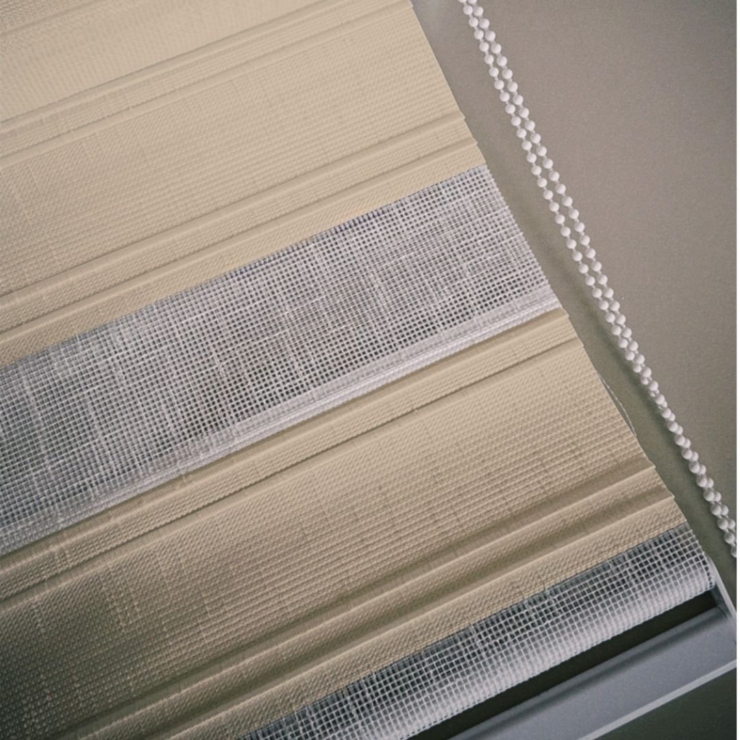 77000-2.jpg Keten Zebra Perde - Bej - Görsel 1