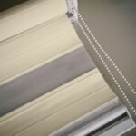 Modern Zebra Perde - Krem