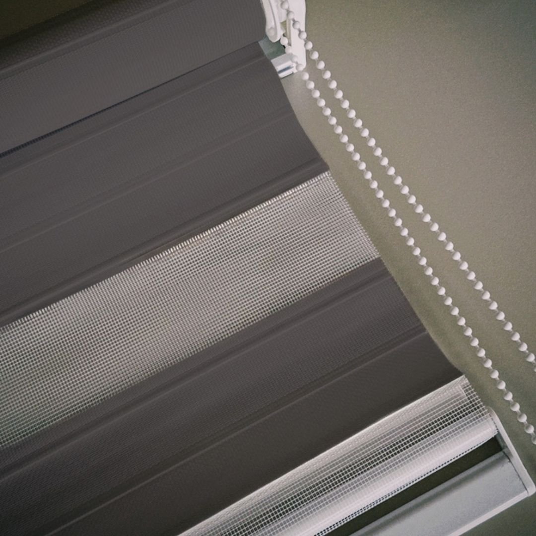 81000-5.jpg Modern Zebra Perde - Antrasit - Görsel 1