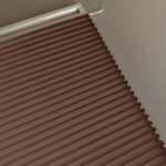 Plicell Plain Cam Balkon Plise Perde - Kahve